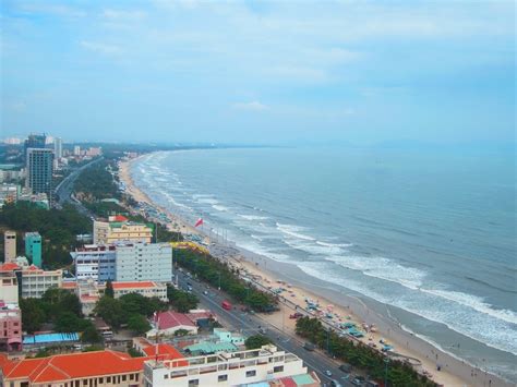 Vung Tau city and coast, Vietnam. Vung Tau is a famous coastal city in the South of Vietnam.Vũng ...