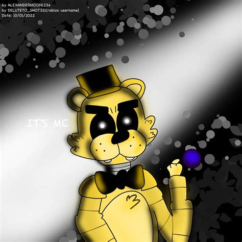 my Golden Freddy fan art by AlexanderMoon1234 on DeviantArt