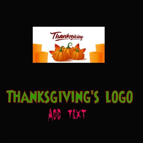 Thanksgiving logo design template. | PosterMyWall