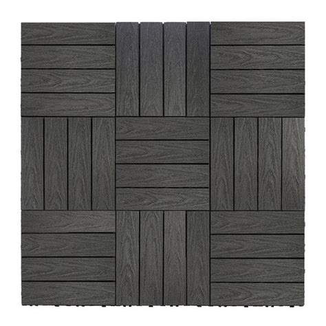 UltraShield Naturale 12" x 12" Composite Interlocking Deck Tile | Deck tile, Interlocking deck ...