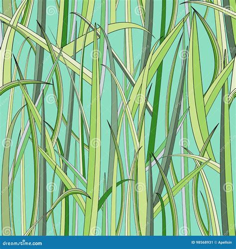 Grass stock vector. Illustration of background, green - 98568931