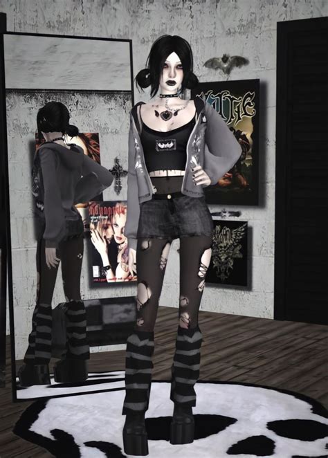 tags: emo goth alternative sims 4