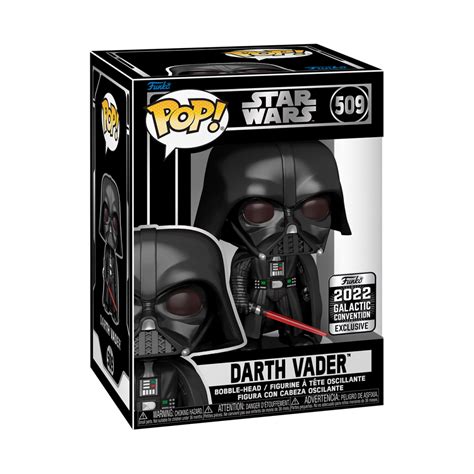 Star Wars Funko Pop! Darth Vader (2022 Galactic Convention) #509 – Big Apple Collectibles ...