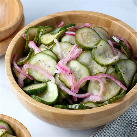 Cucumber Vinegar Salad Recipe - Vegan in the Freezer