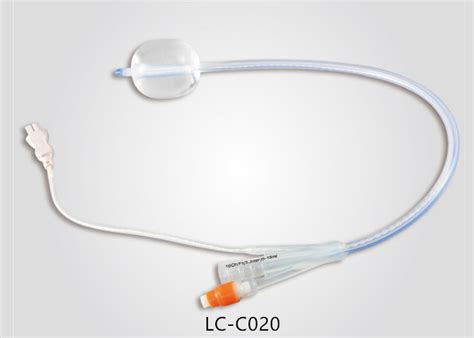 8 - 26 Ch Disposable Medical Supplies , 3 Way Silicone Foley Catheter For Irrigation