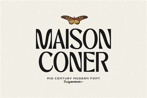 Maison Coner - Mid Century Modern Font