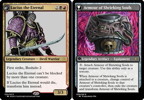 Lucius the Eternal // Armour of Shrieking Souls : r/custommagic