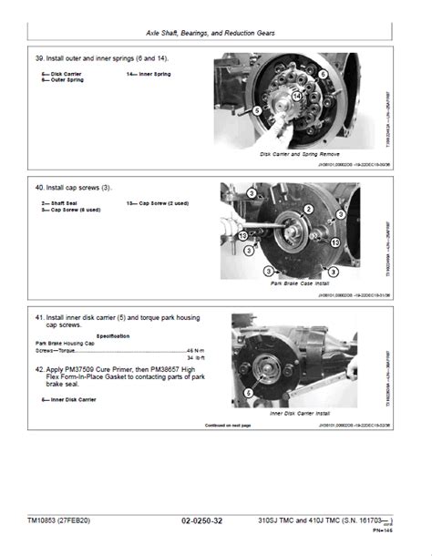 John Deere 310SJ, 410J Backhoe Loader (TMC) Technical Manual (S.N after ...