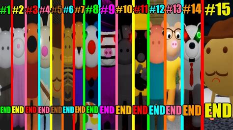 Piggy - All 15 Endings! + TRUE ENDING! [ROBLOX] - YouTube