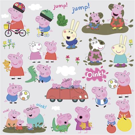 PEPPA PIG 28 Wall Decals Room Decor Stickers Bedroom Decorations George Nursery #RoomMates # ...