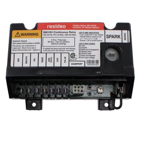 Replacement for Honeywell Furnace Integrated Pilot Module Ignition Control Circuit Board S8610U ...