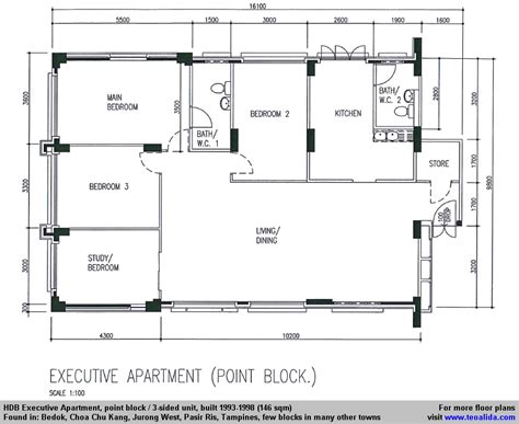 Hdb Executive Apartment Floor Plan - floorplans.click