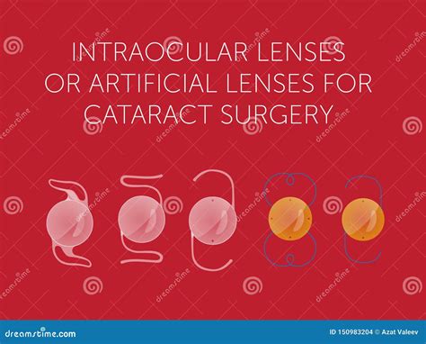 Varieties of Intraocular Lenses Stock Illustration - Illustration of medical, blind: 150983204