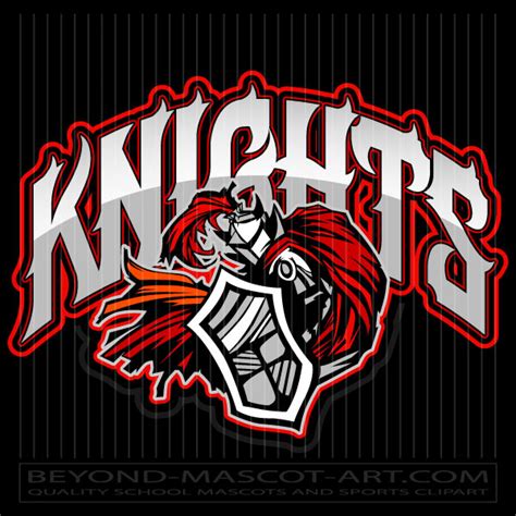 Knights Mascot Logo Graphic Vector Clipart