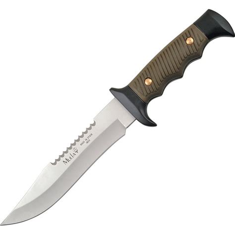 Muela Knives 5161 Survival Fixed Blade Knife with Finger Groove OD ...