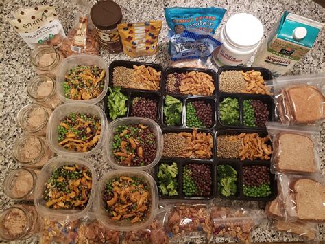 Vegan Fitness Meal Prep - 2915 Cal, 200G protein (details in comments ...