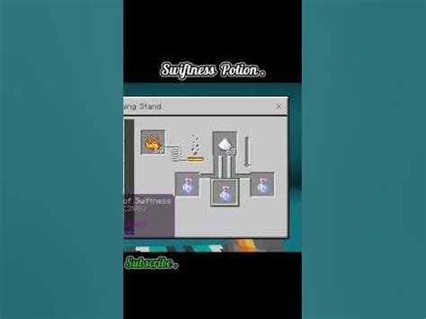 Minecraft : Recipe Swiftness Potion || - YouTube