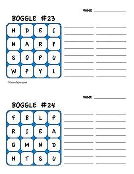 Boggle Activity Sheets | Word study activities, Word games for kids, Word study