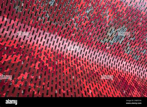 The theme of' red'. Shades of red in worn paint at keighley frailway station Stock Photo - Alamy
