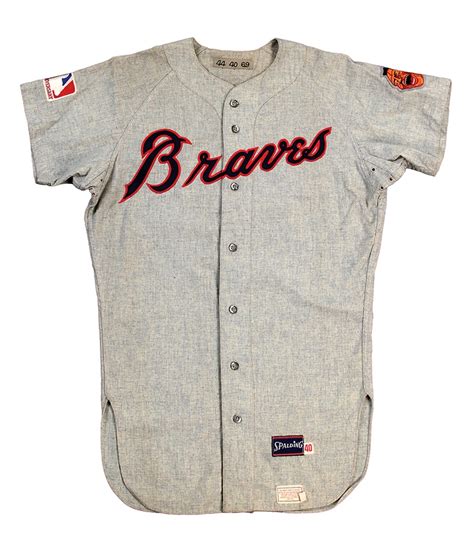 Hank Aaron 1969 Atlanta Braves Game Used Jersey