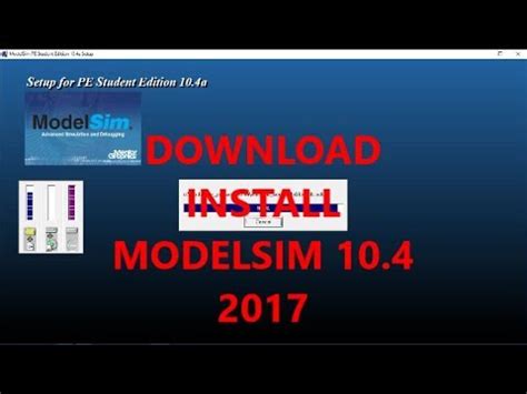 How to Download and install ModelSim Student Edition 10.4 in window 10 ...