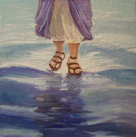 Jesus Walking On The Water Painting at PaintingValley.com | Explore ...