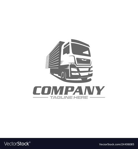 Box truck logo Royalty Free Vector Image - VectorStock