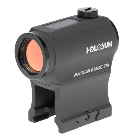 Red Dot & Laser Scopes 2019 HoloSun Parallax Free Open Reflex Circle Dot Sight Solar/Battery ...