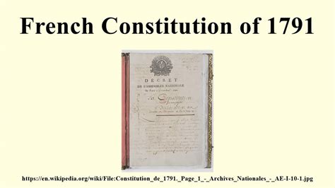 The Constitution of 1791 | The French Revolution - Big Site of History