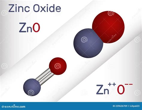 Zinc Oxide Chemical Formula On Waterdrop Background Royalty-Free Stock ...