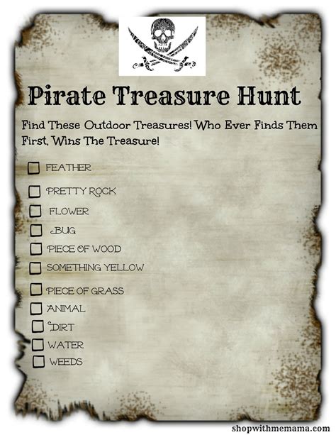 Pirate treasure hunt ideas – Artofit