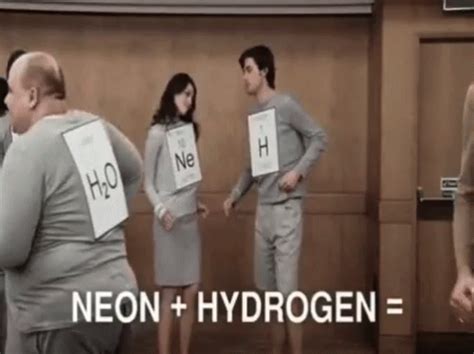 Neon + Hydrogen = No Attraction GIF - Chemistry Science ChemistryJoke - Discover & Share GIFs