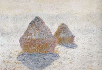 Claude Monet Hay Stacks Winter 1890 - Reproduction Oil Paintings