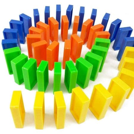 Domino Train Domino Blocks Set Building Stacking Toy Blocks Domino Set for 3-7 Year Old Boys ...