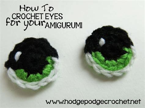 How To Crochet Eyes For Your Amigurumi | Crochet eyes, Crochet, Crochet projects