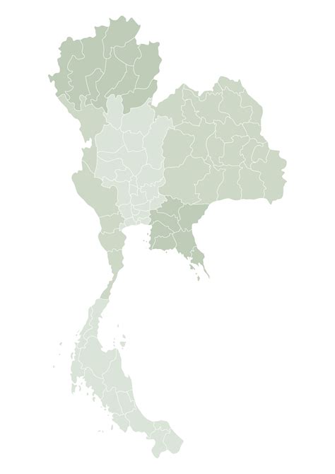 Thailand map with the administration of regions and provinces map 23264294 PNG