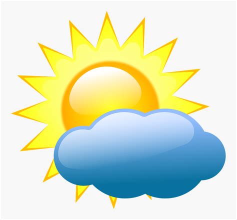 Weather Symbols Partly Cloudy, HD Png Download , Transparent Png Image ...