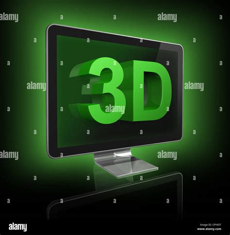 3D tv, television screen Stock Photo - Alamy