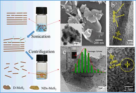 Schematic representation of NDs-MoS2 synthesis procedure. a FESEM ...