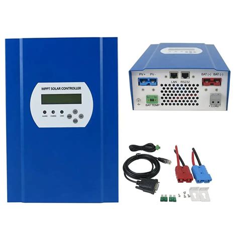 MPPT solar charge controller 60A 12V/24V/48V auto work LCD with RS232 & LAN communication,Max ...