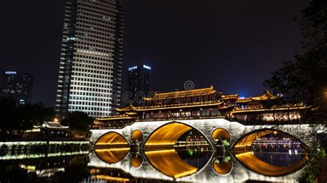 Covered Bridge , Chengdu ,Sichuan Stock Image - Image of decking ...