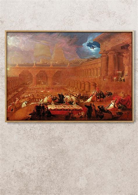 Belshazzar's Feast - John Martin - Fine Art Print – Classic Posters