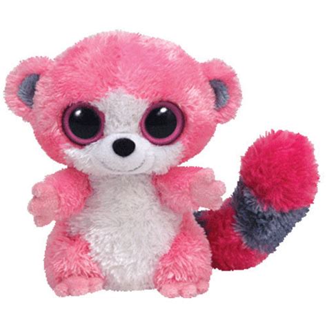 Peluche Beanie Boo's 20 cm Bubblegum Lémur rose