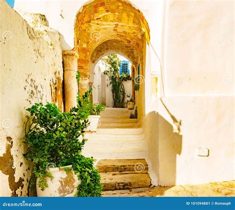 Sidi Bou Said, Famouse Village with Traditional Tunisian Architecture. Stock Image - Image of ...