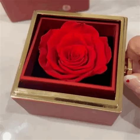 Eternally Preserved Rotating Rose Box With Engraved Heart Necklace – Be Poreless™