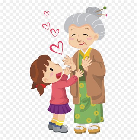 Kids Showing Respect To Elders Png - Young And Old Clipart, Transparent ...