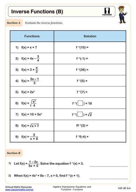 Free algebra functions worksheet, Download Free algebra functions worksheet png images, Free ...