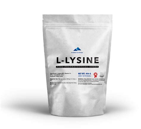 L-LYSINE HCL PURE PHARMACEUTICAL QUALITY POWDER LYSINE ESSENTIAL AMINO ACID