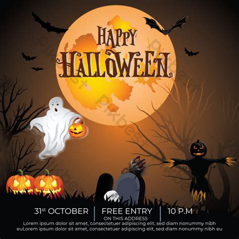 Halloween Party Banner | EPS Free Download - Pikbest