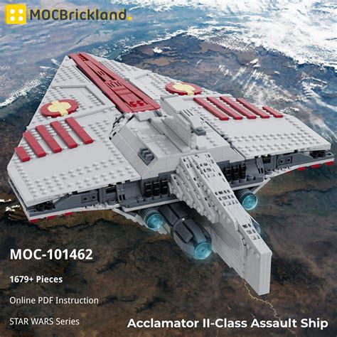 Acclamator II-Class Assault Ship STAR WARS MOC-101462 by ky_ebricks WITH 1679 PIECES - MOC Brick ...